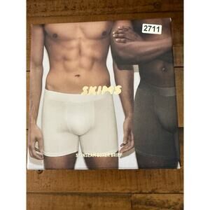 Skims Boxer Brief Mens Medium 5 Inch Inseam Gunmetal Multi Stretch Underwear